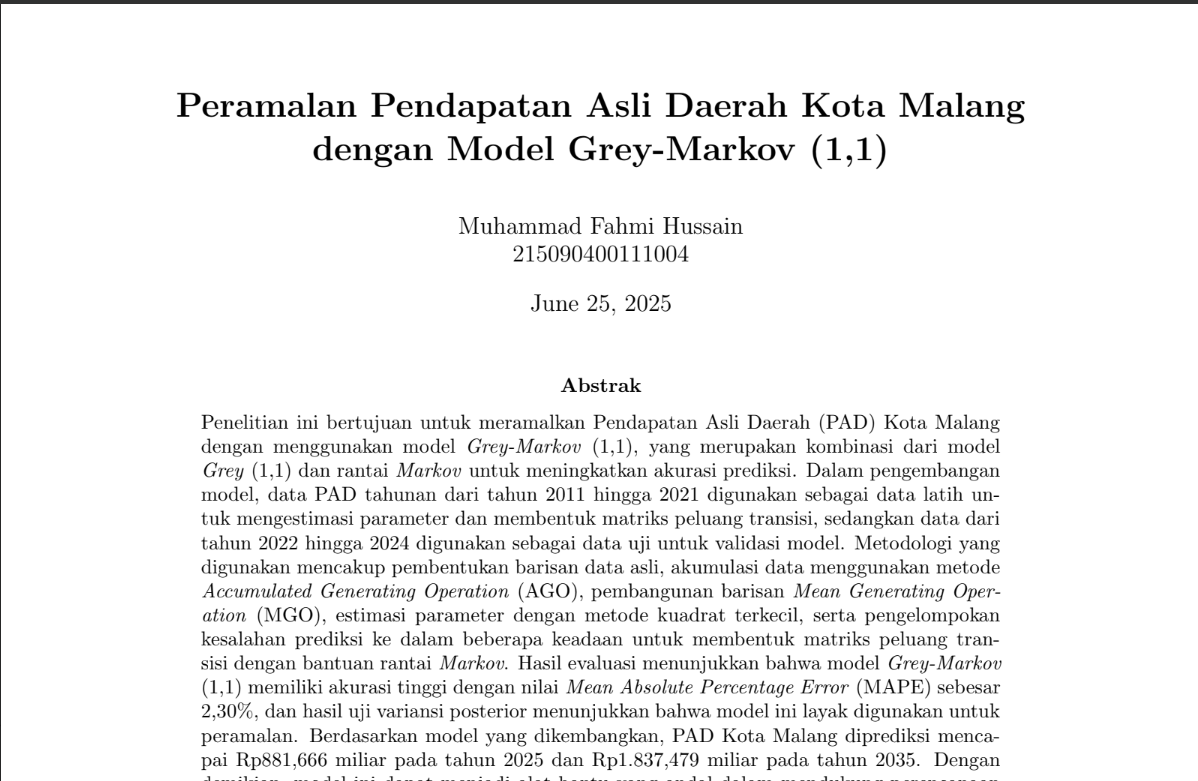 Regional Income Forecasting